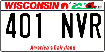 WI license plate 401NVR