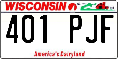 WI license plate 401PJF