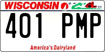 WI license plate 401PMP