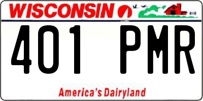WI license plate 401PMR