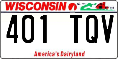 WI license plate 401TQV
