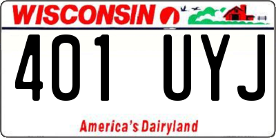 WI license plate 401UYJ