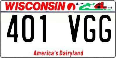 WI license plate 401VGG