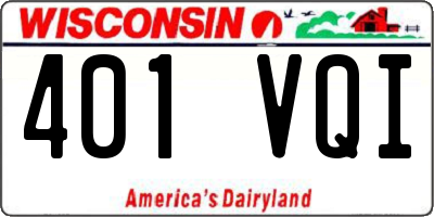 WI license plate 401VQI
