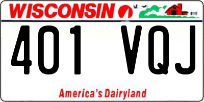 WI license plate 401VQJ