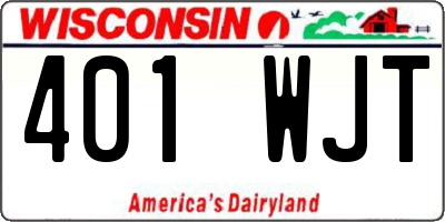 WI license plate 401WJT