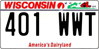 WI license plate 401WWT