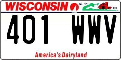 WI license plate 401WWV