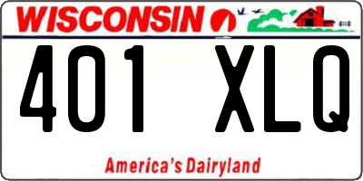 WI license plate 401XLQ