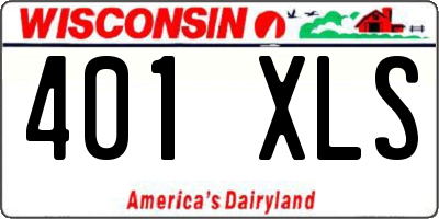 WI license plate 401XLS