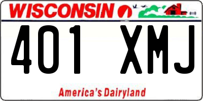 WI license plate 401XMJ