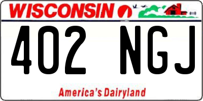 WI license plate 402NGJ