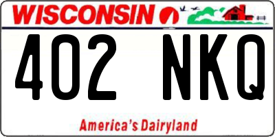 WI license plate 402NKQ