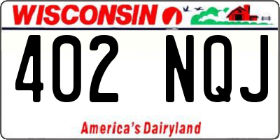 WI license plate 402NQJ