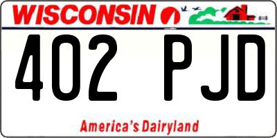 WI license plate 402PJD
