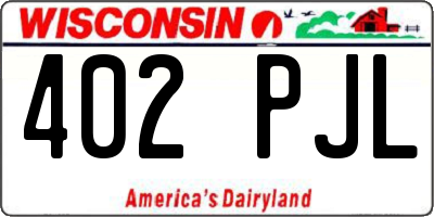 WI license plate 402PJL
