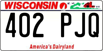 WI license plate 402PJQ