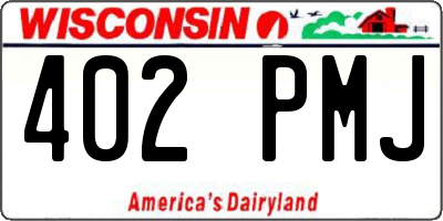 WI license plate 402PMJ