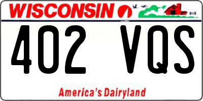 WI license plate 402VQS