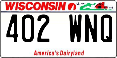 WI license plate 402WNQ