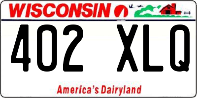 WI license plate 402XLQ