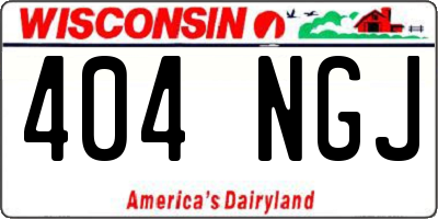 WI license plate 404NGJ