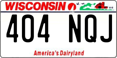 WI license plate 404NQJ