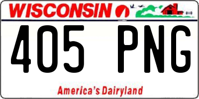 WI license plate 405PNG