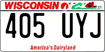 WI license plate 405UYJ