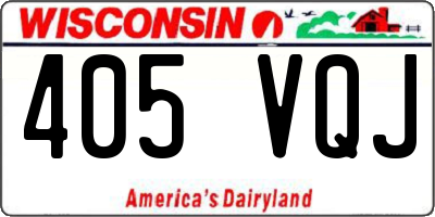 WI license plate 405VQJ