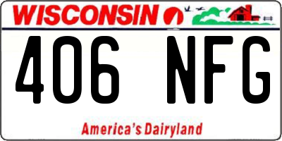 WI license plate 406NFG