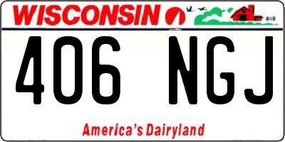 WI license plate 406NGJ