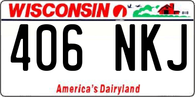 WI license plate 406NKJ
