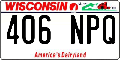 WI license plate 406NPQ