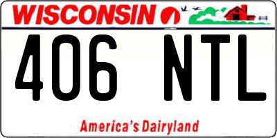 WI license plate 406NTL