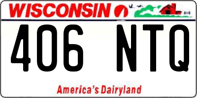 WI license plate 406NTQ