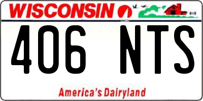 WI license plate 406NTS