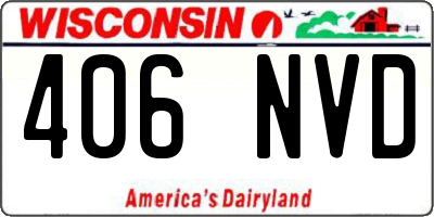 WI license plate 406NVD
