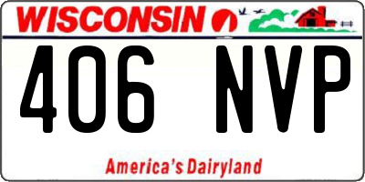 WI license plate 406NVP