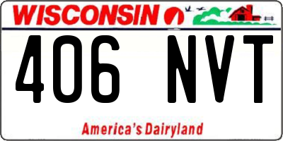WI license plate 406NVT