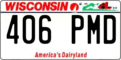 WI license plate 406PMD