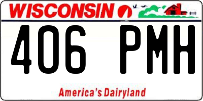 WI license plate 406PMH