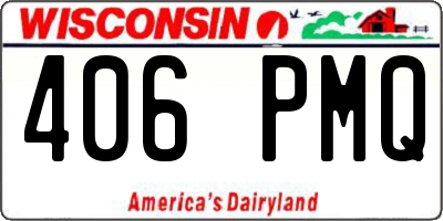 WI license plate 406PMQ