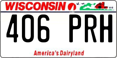 WI license plate 406PRH