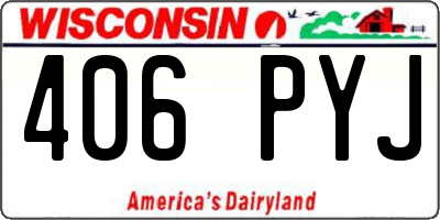 WI license plate 406PYJ