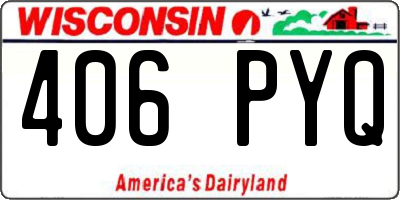 WI license plate 406PYQ