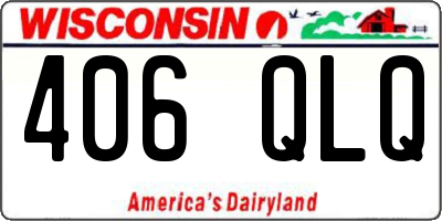 WI license plate 406QLQ