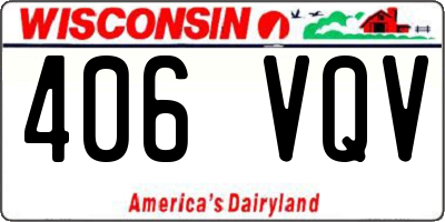 WI license plate 406VQV