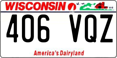 WI license plate 406VQZ