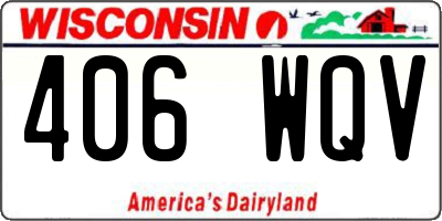 WI license plate 406WQV